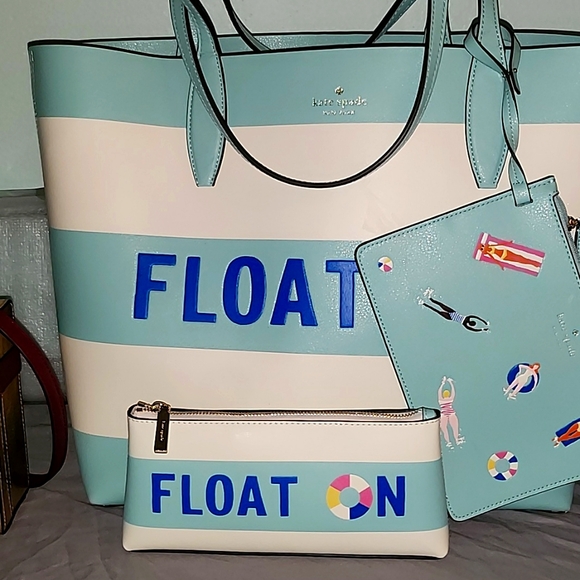 Collectors Bundle -Kate Spade FLOAT ON Tote COLLECTION 2 Pieces - Picture 1 of 9